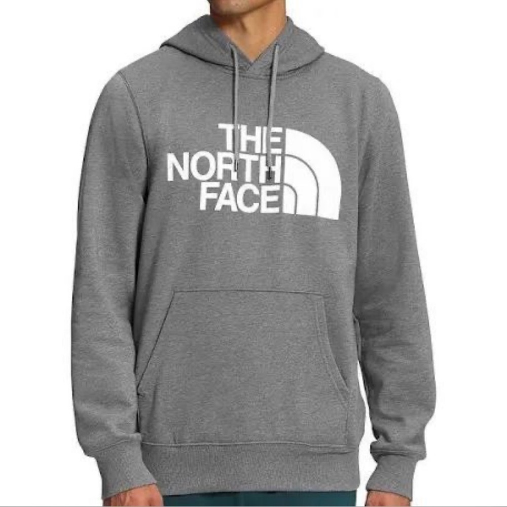 NEW Mens Heather Grey The North Face Half Dome Hoodie 2XL (Q)